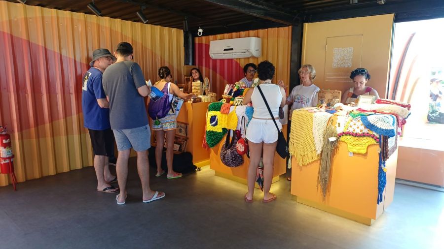Os participantes tiveram a oportunidade de expor e comercializar seus produtos Foto: Divulgação