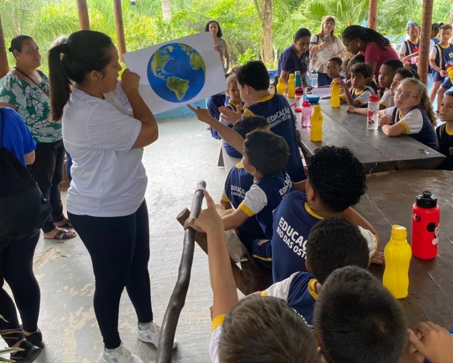 Cerca de 50 alunos participaram da ação. Foto: Divulgação