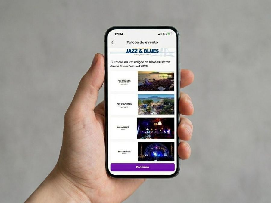 Aplicativo reúne informações sobre o Jazz e Blues Festival Foto: Divulgação