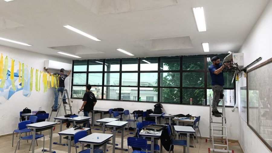 A climatização está sendo implantada de forma organizada e responsável. Foto: Divulgação