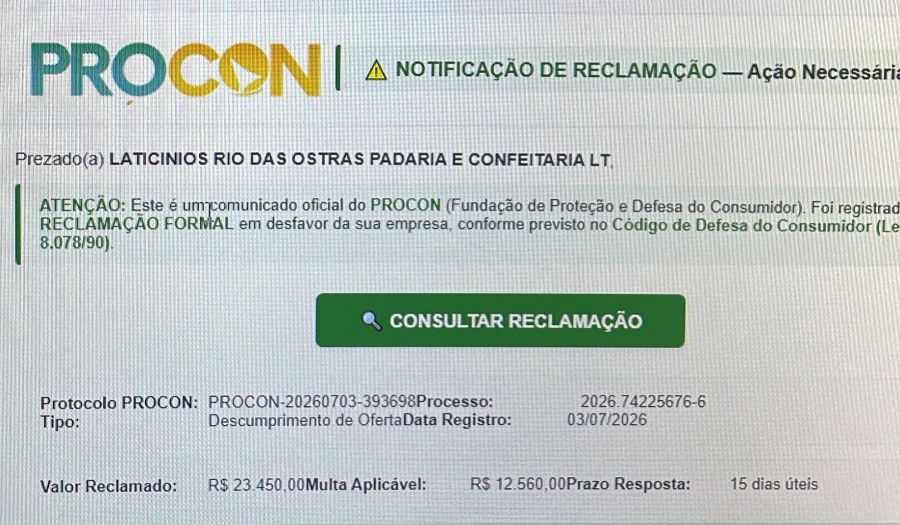 Procon de Rio das Ostras não envia e-mails, mensagens ou links para cobrança de multas Foto:<br />Divulgação