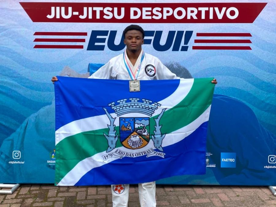 O lutador Gustavo Bandeira Miranda representou Rio das Ostras com excelência. Foto: Divulgação