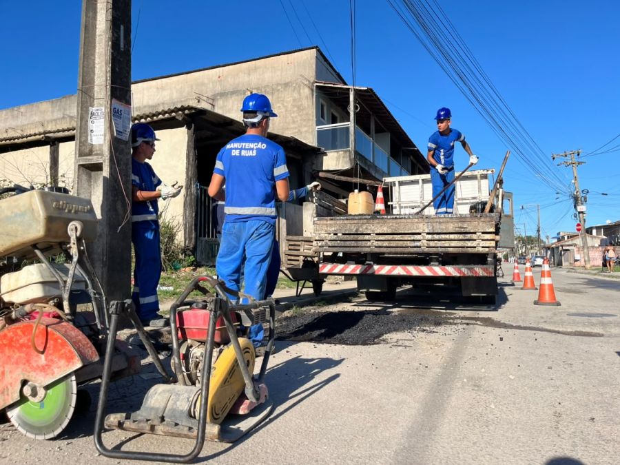Foram realizados serviços de drenagem na Travessa Beladona Foto: Divulgação