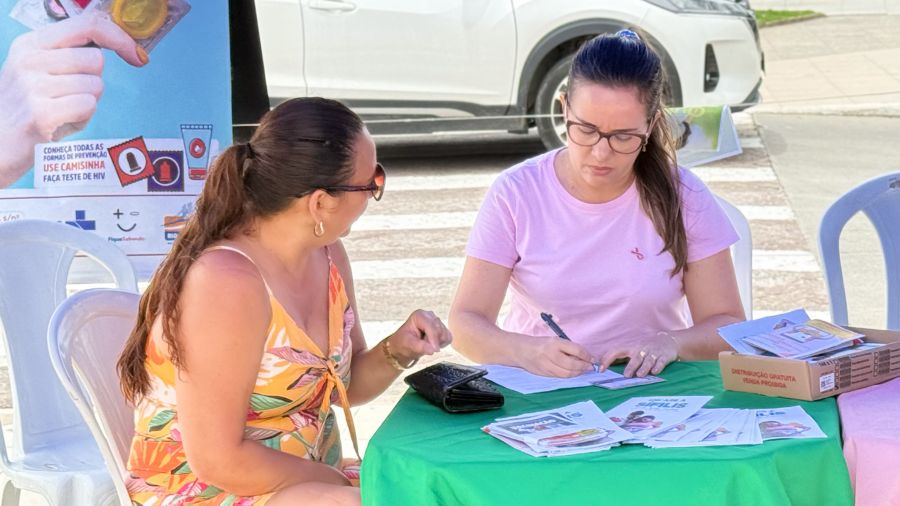 Abertura do Outubro Rosa e Outubro Verde promoveu serviços, incluindo solicitações de mamografias para mulheres dentro dos critérios do SUS Foto: Davi Santos