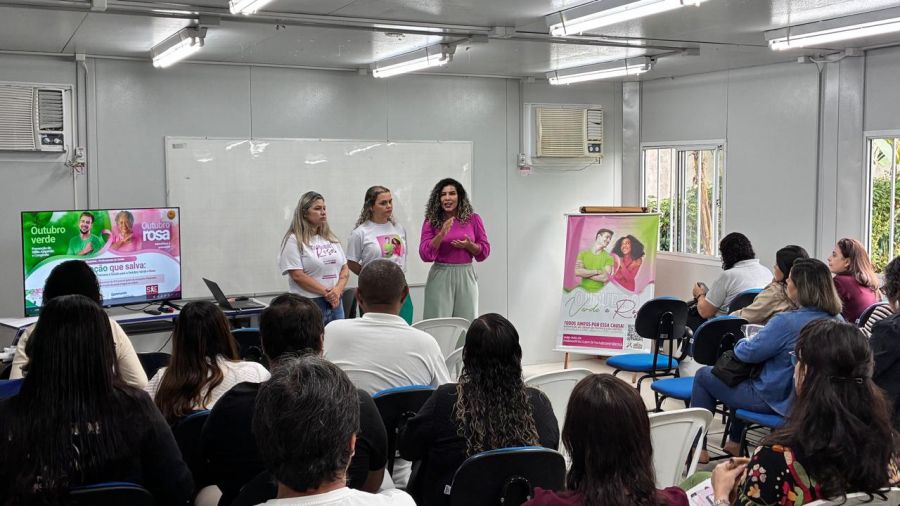 Evento fez parte da campanha do Outubro Verde e Rosa e reuniu mais de 100 profissionais da Saúde Foto: Divulgação