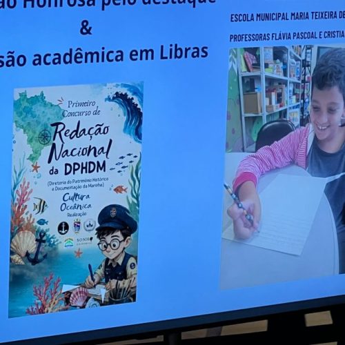 Premiado no I Concurso Nacional de Redação da Diretoria do Patrimônio Histórico e Documentação da Marinha. Foto: Divulgação