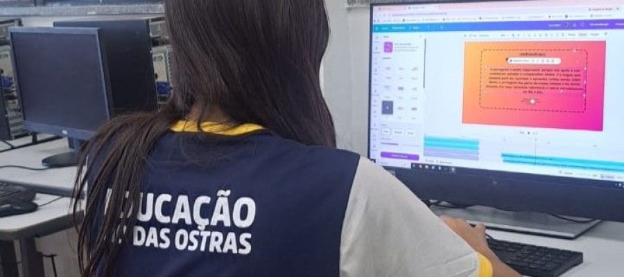 Alunos atuam como produtores de conteúdo ao elaborar reportagens, entrevistas, artigos, registros de projetos e notícias sobre o cotidiano escolar. Foto: Divulgação