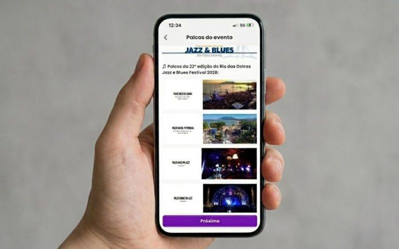 Aplicativo reúne informações sobre o Jazz e Blues Festival Foto: Divulgação