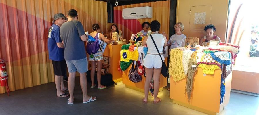 Os participantes tiveram a oportunidade de expor e comercializar seus produtos Foto: Divulgação