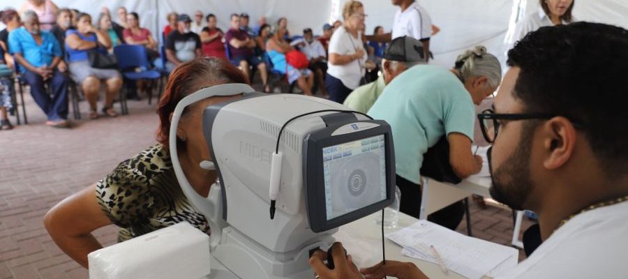 Já foram 870 cirurgias de catarata realizadas e 442 agendadas para os próximos dias Foto: Alexandre Leite