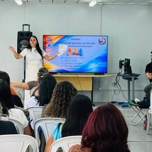 Participam da capacitação integrantes das equipes de Orientações Pedagógica e Educacional e da Supervisão de Ensino Foto: Divulgação