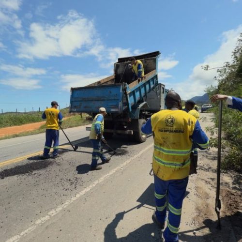 A situação da RJ-162 foi levada diretamente à presidência do DER-RJ Foto: Eduardo Yoshi