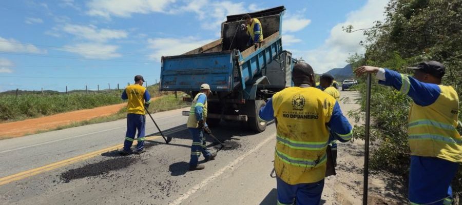 A situação da RJ-162 foi levada diretamente à presidência do DER-RJ Foto: Eduardo Yoshi