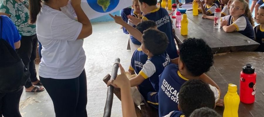 Cerca de 50 alunos participaram da ação. Foto: Divulgação