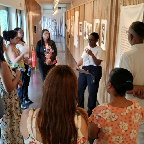 Cuidadores, Enfermagem e outros servidores da Saúde Mental participaram da visita, que integra atividades de qualificação permanente Foto: Divulgação