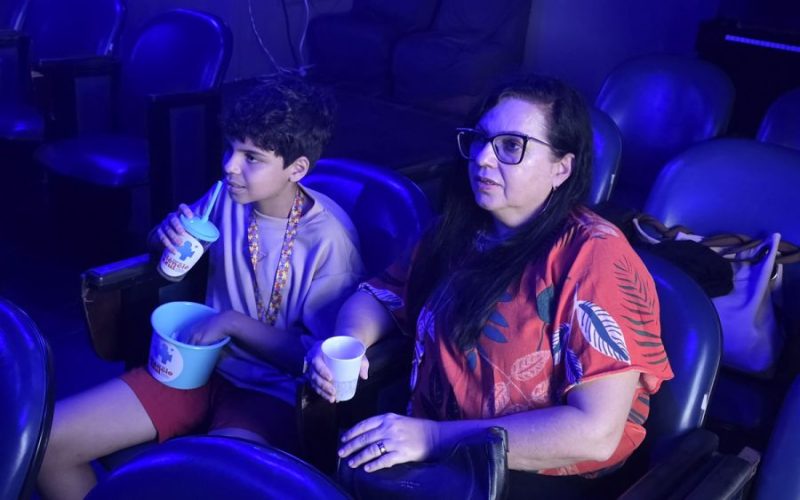 As sessões imclusivas acontecem na sala de cinema da sede administrativa da Fundação Foto: Ákilla Ribeiro