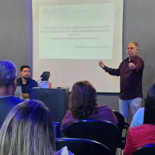 Reunião técnica discutiu projetos de urbanização em Terra Firme, Mar y Lago e Verdes Mares Foto: Matheus Müller