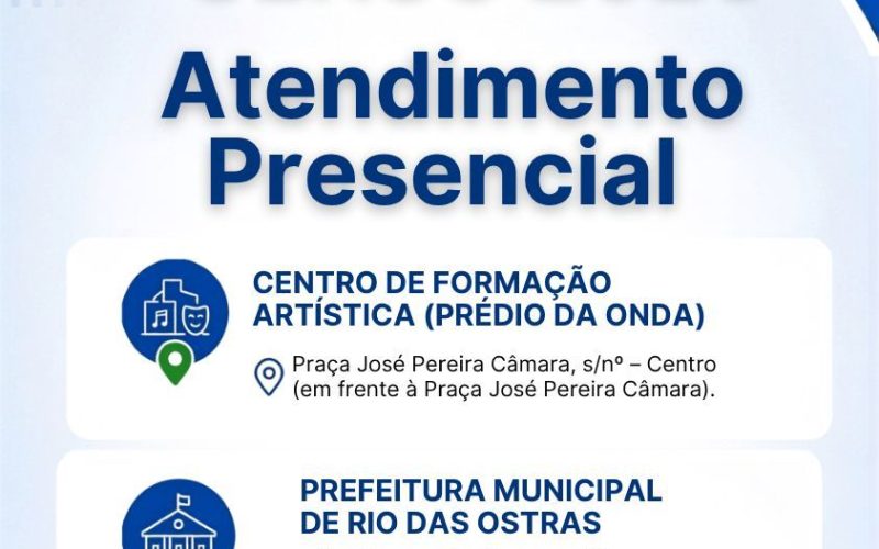 O atendimento presencial será realizado de 6 a 14 de julho, de segunda a sexta-feira, das 8h às 17h Foto: Divulgação