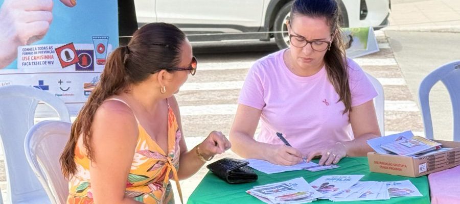 Abertura do Outubro Rosa e Outubro Verde promoveu serviços, incluindo solicitações de mamografias para mulheres dentro dos critérios do SUS Foto: Davi Santos