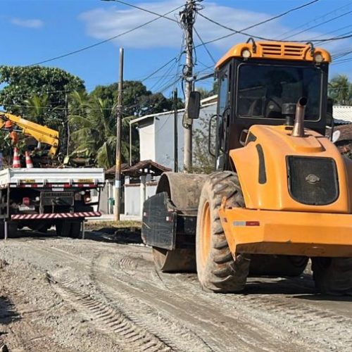 Equipes da Secretaria de Serviço Públicos estiveram nas localidades de Cidade Beira-Mar e Serramar Foto: Alexandre Leite