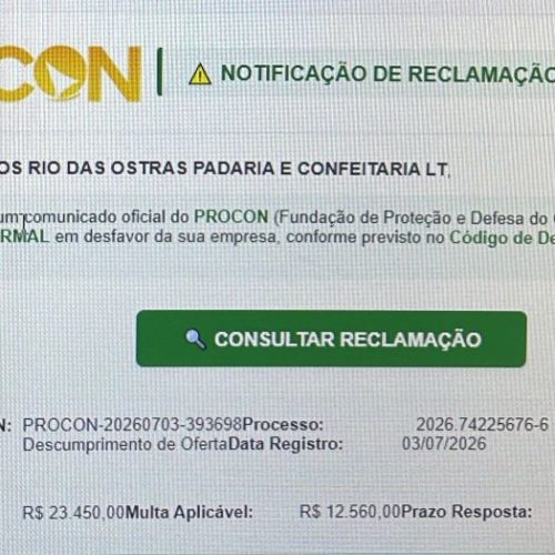 Procon de Rio das Ostras não envia e-mails, mensagens ou links para cobrança de multas Foto:<br />Divulgação