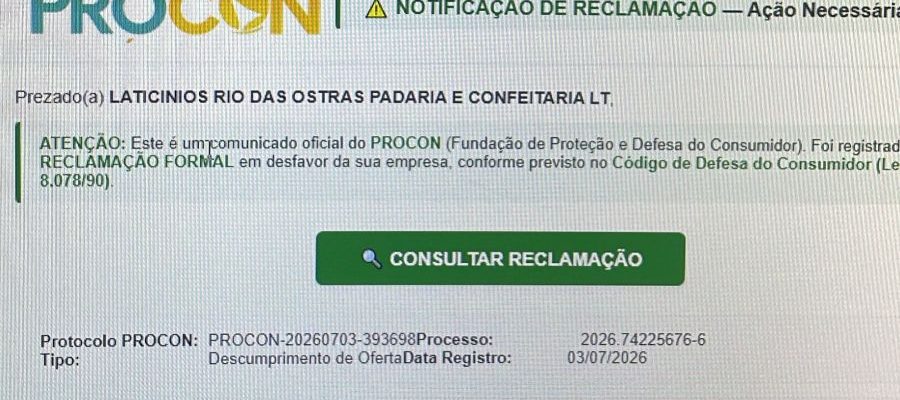 Procon de Rio das Ostras não envia e-mails, mensagens ou links para cobrança de multas Foto:<br />Divulgação