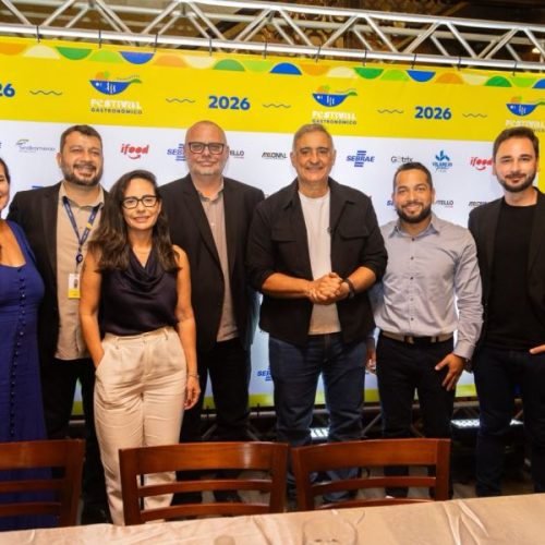 Coletiva de imprensa realizada na última segunda-feira, 27 de julho, a Prefeitura de Rio das Ostras, em parceria com o Núcleo Gourmet, Sindicomércio e o Sesc RJ, apresentou oficialmente os detalhes do Festival Gastronômico e Festival Sesc de Inverno 2026. Foto: Like Produtora