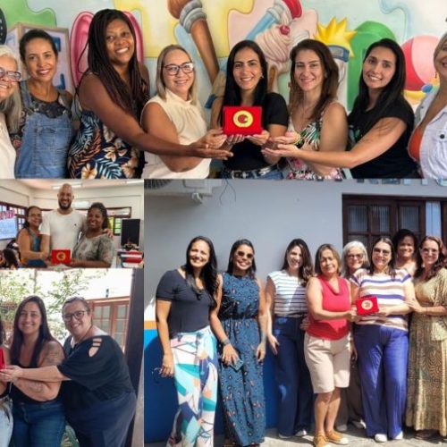 Símbolo vem percorrendo as escolas municipais. Foto: Divulgação