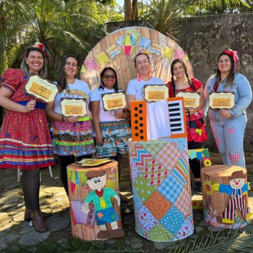 Arraiá realizado pela USF Rocha Leão é oportunidade de promover saúde, de forma divertida e com integração social Foto: Divulgação