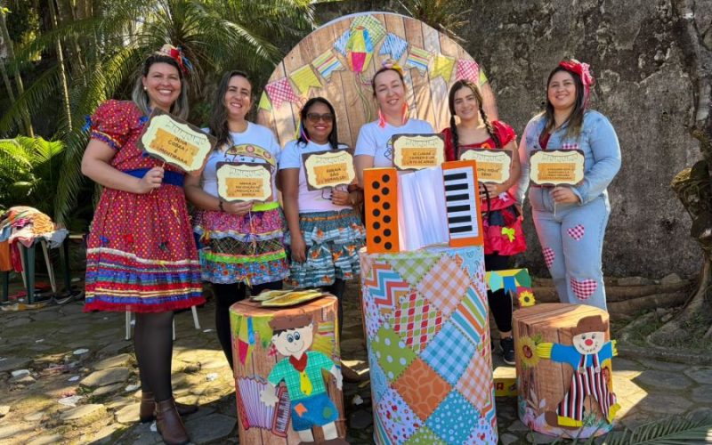 Arraiá realizado pela USF Rocha Leão é oportunidade de promover saúde, de forma divertida e com integração social Foto: Divulgação