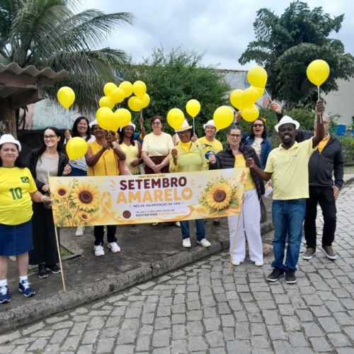 Setembro Amarelo em Rocha Leão levou a mensagem de valorização da vida Foto: Divulgação
