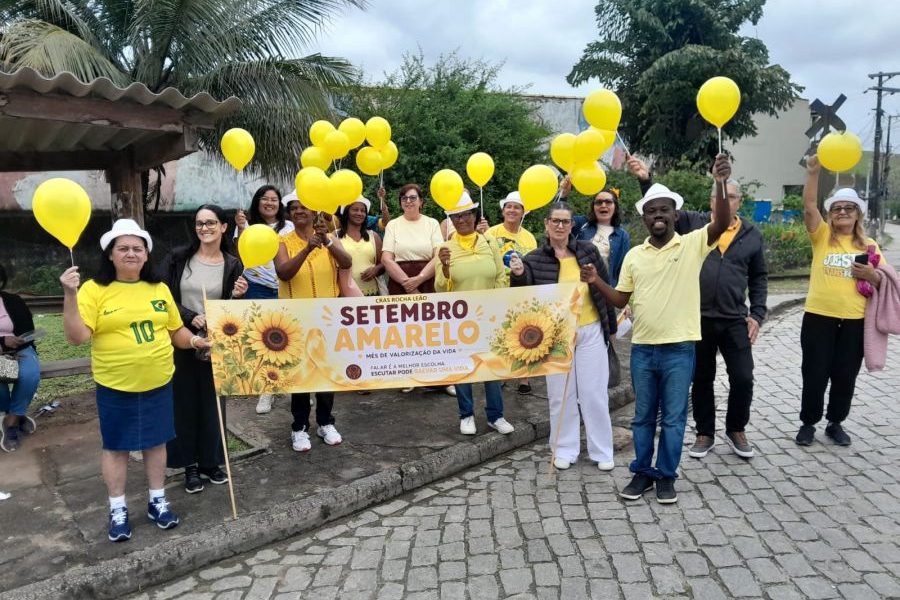 Setembro Amarelo em Rocha Leão levou a mensagem de valorização da vida Foto: Divulgação