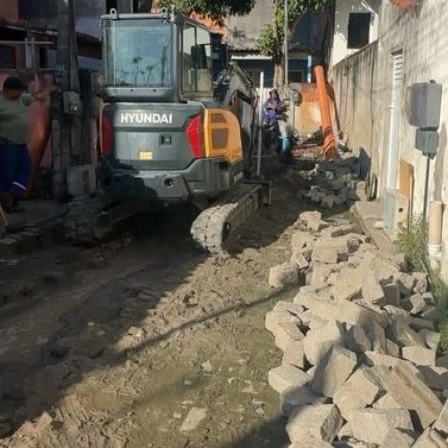 Intervenções em Nova Cidade incluem limpeza, desobstrução e recuperação da rede de drenagem para garantir o escoamento das águas das chuvas Foto: Divulgação