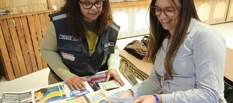 Participação em eventos aproxima a Vigilância da sociedade e contribui para divulgação de boas práticas Foto: Divulgação