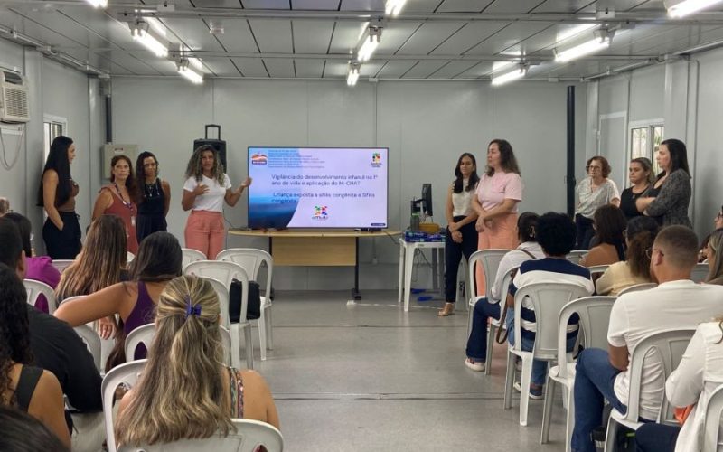 Oficina fortalece a Vigilância do Desenvolvimento Infantil no 1º ano de vida e protocolos de triagem para Transtorno do Espectro Autista Foto: Divulgação